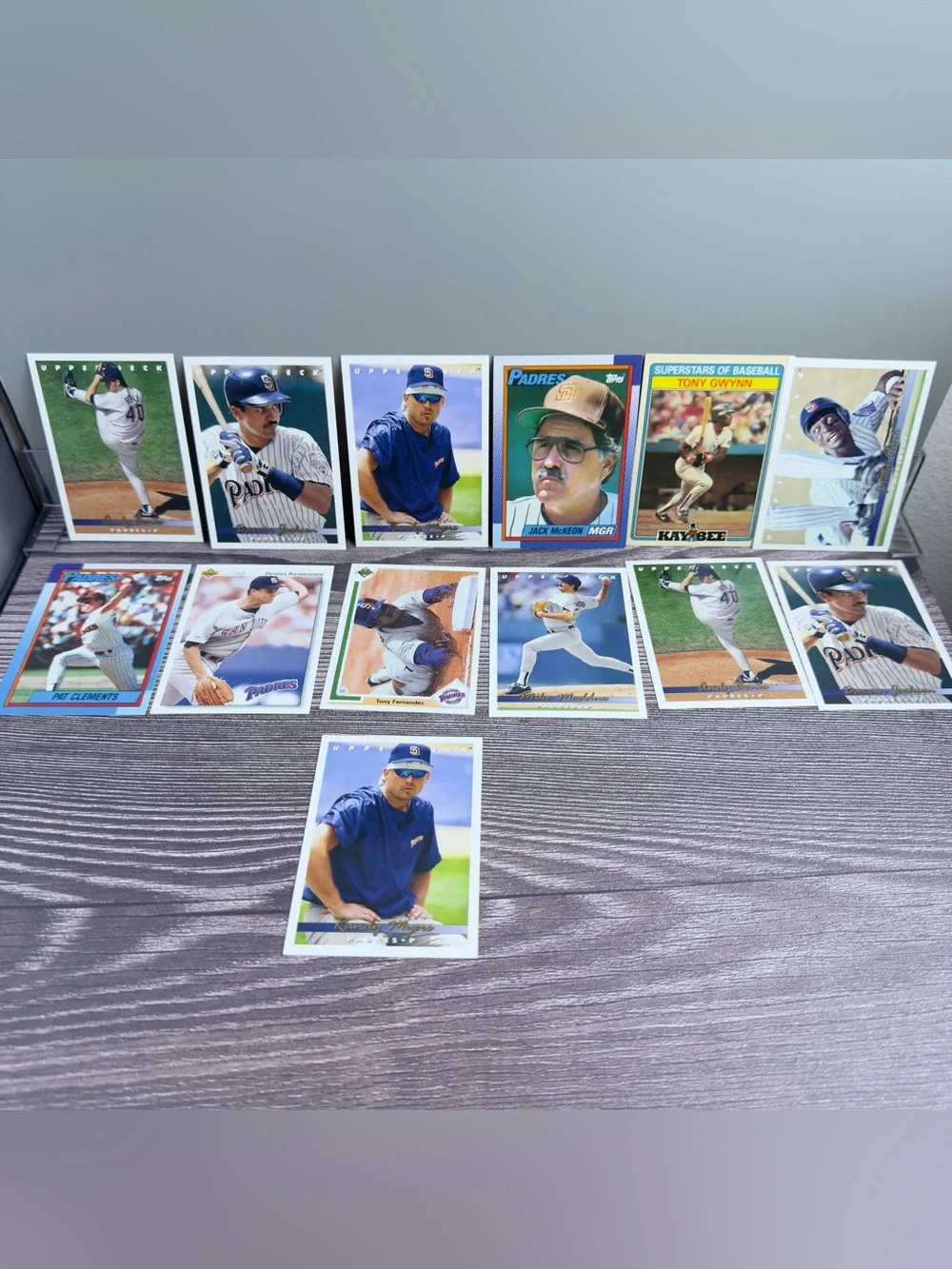 San Diego Padres Baseball Card Lot (13) Tony Gwynn Benes Jackson Upper Deck